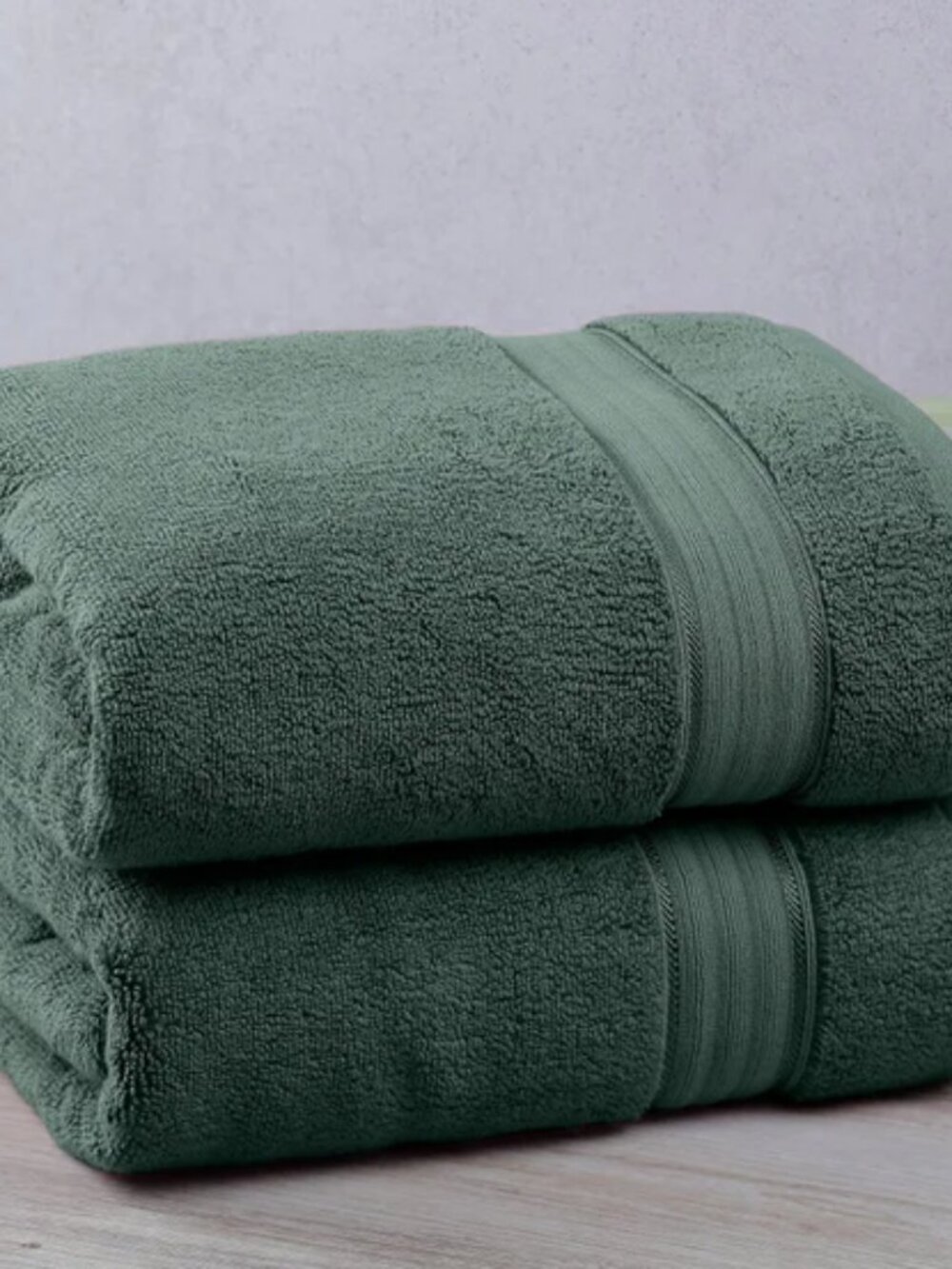 NEW  Cotton Bath Sheets  light Green 2 Count